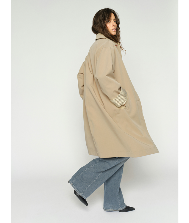 Mos Mosh Riko Bora Trenchcoat Twill