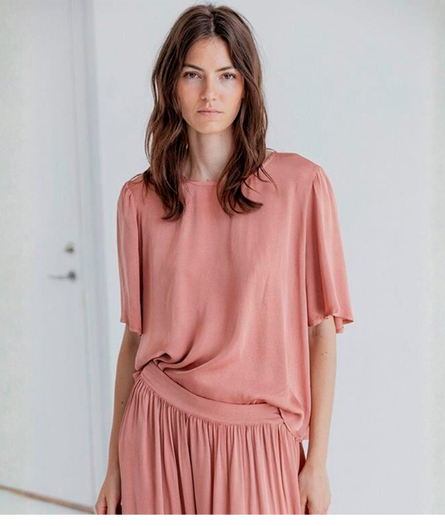 AJ117 Rose blouse old rose