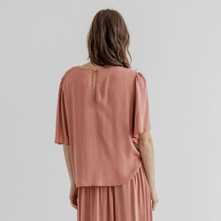 AJ117 Rose blouse old rose